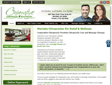 Tablet Screenshot of chiropracticmarietta.com